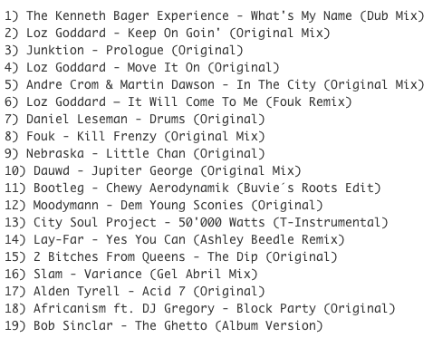 David Buvie-Are You Buvie Enough (Mixsession 19) TRACKLIST