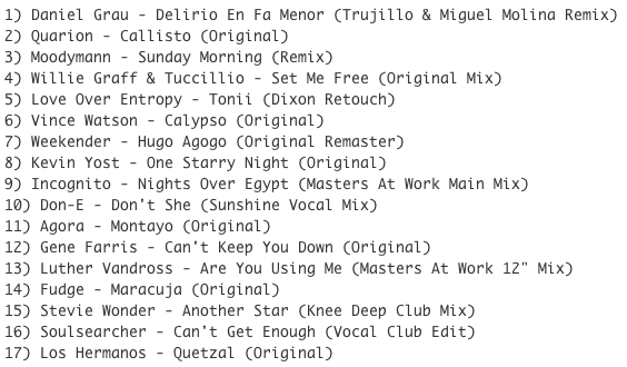Subway Baby (Various)-Something For Your Mind, Body And Soul (Volume 7) TRACKLIST