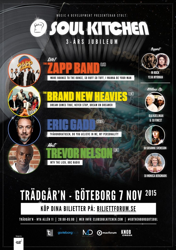 SOUL KITCHEN 3 YEAR ANNIVERSARY ZAPP BAND : BRAND NEW HEAVIES