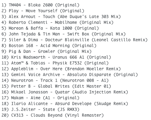 Subway Baby-Layered Architecture (Part 6) TRACKLIST